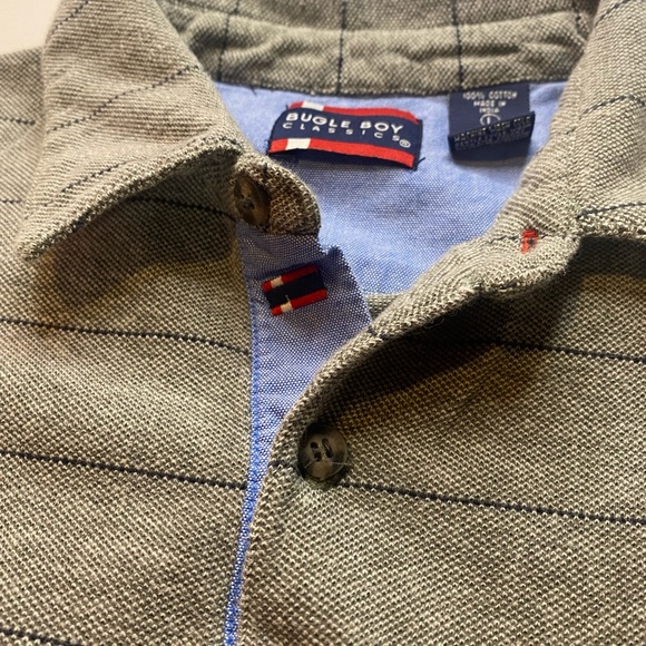 Vintage Bugle Boy Polo Classic Button Up Shirt short sleeve Size Large - Picture 3 of 7